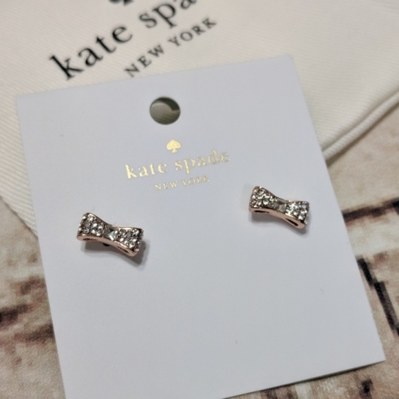 ๐ ๐ Kate Spade Ready Set Bow Pave Bow Studs - Picture 2 of 7